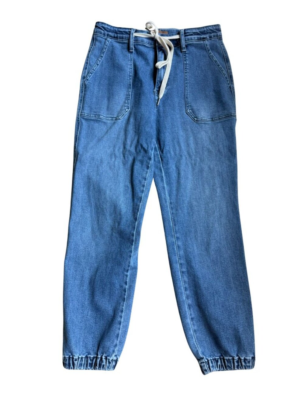 Judy Blue High Waist Denim Joggers 11/30 Balloon Bloomer Style - Picture 2 of 9